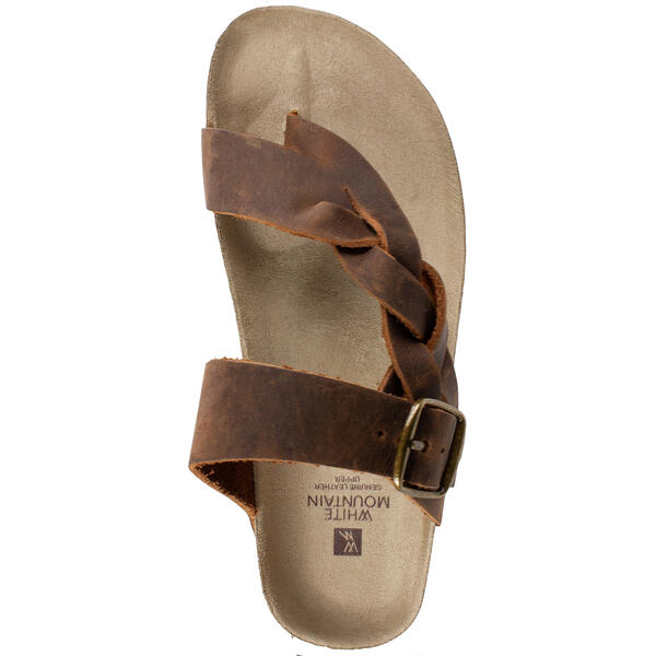 Womens White Mountain Crawford Footbed Slide Sandals