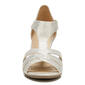 Womens LifeStride Caramel Platinum Strappy Sandals - image 3