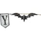 Northlight Seasonal Grey and Black SPOOKY Halloween Bat Banner - image 2