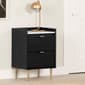 South Shore Hype 2-Drawer Nightstand w/Faux Carrara Marble - image 2