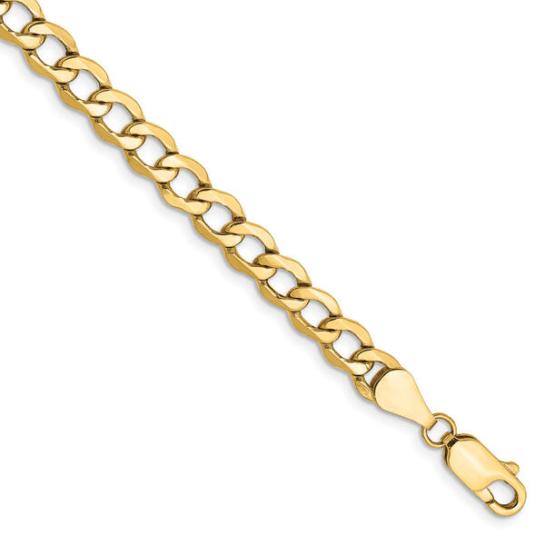 Gold Classics&#40;tm&#41; 5.25mm. 14k Semi Solid Curb Link Bracelet - image 