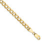 Gold Classics&#40;tm&#41; 5.25mm. 14k Semi Solid Curb Link Bracelet - image 1