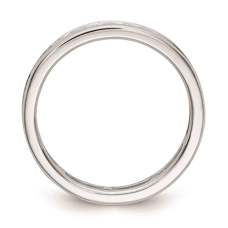 Pure Fire 14kt. White Gold Lab Grown 1ctw. Eternity Band