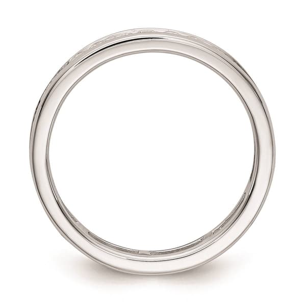 Pure Fire 14kt. White Gold Lab Grown 1ctw. Eternity Band