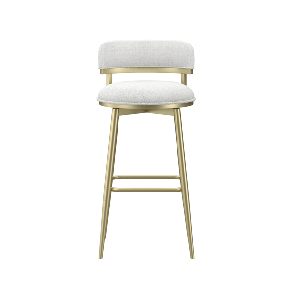 HH2 Home Jaxon Metal & Upholstered Swivel Adjustable Height Stool