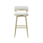 HH2 Home Jaxon Metal & Upholstered Swivel Adjustable Height Stool - image 3
