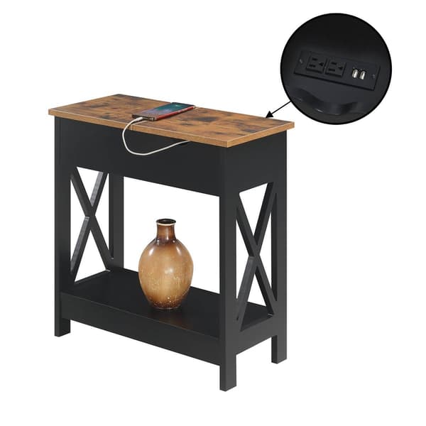 Convenience Concepts Oxford Flip Top End Table