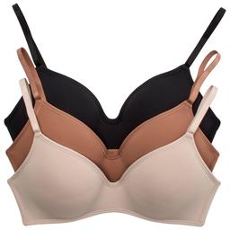 Womens Rene Rofe(R) 3pk. Breathable Wire free Bra - B29161H3