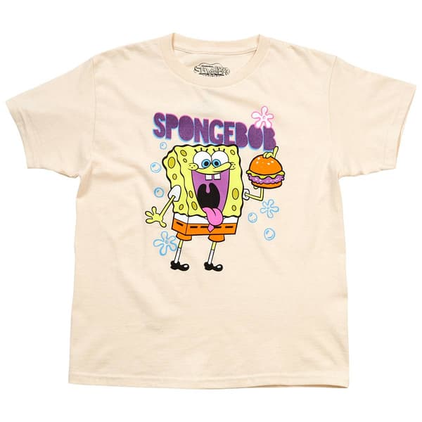 Boys (8-20) Nickelodeon Hungry SpongeBob Short Sleeve Tee - image 