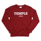 Mens Champion Temple University Fleece Crew Sweatshirt - image 1