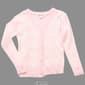 Girls &#40;7-16&#41; Pink Angel&#8482; Flower Button Down Knit Cardigan - image 3