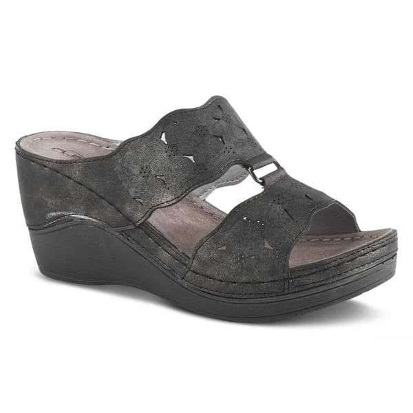 Womens Flexus(R) By Spring Step Dreiser Wedge Slide Sandals - image 