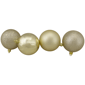 Northlight 16ct. Champagne Gold 4-Finish Christmas Ornaments - image 3