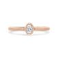 Haus of Brilliance 14kt. Rose Gold Over Silver Diamond Ring - image 1
