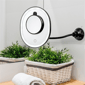Ovente 9in.  Rechargeable Lighted Wall Mount Makeup Mirror - image 2