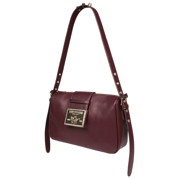 True Religion East West Shoulder Bag With Belt Buckle Tab
