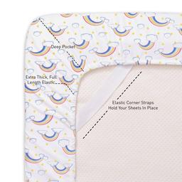 Sweet Home Collection Kids Fun & Colorful Rainbows Sheet Set