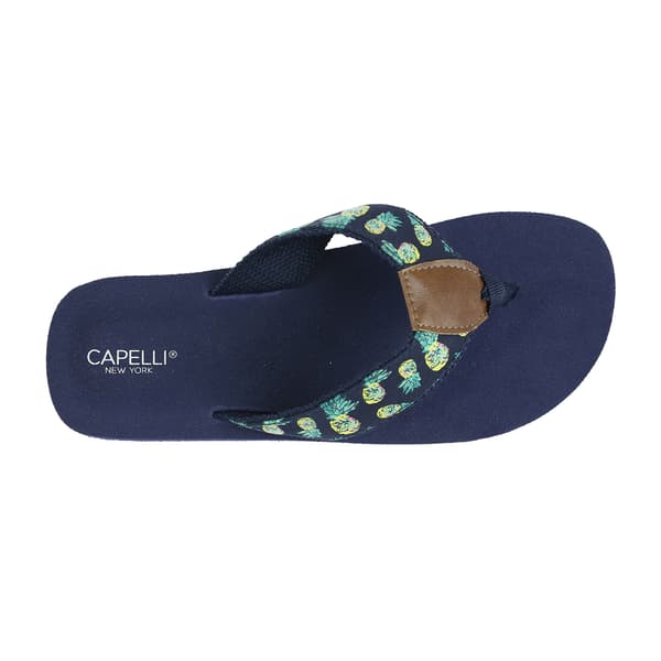 Womens Capelli New York Mini Pineapple Flip Flops