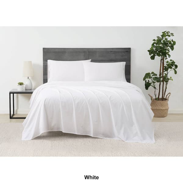 Cannon 200 Thread Count Solid Percale Sheet Set