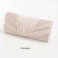 Jessica McClintock Satin Pleated Flap Clutch - image 4
