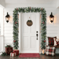Puleo International 20ft. Adorned Snowy Silverton Pine Garland - image 3