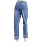 Plus Size Bleu Denim Roll Cuff Denim Jeans - image 2