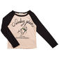 Girls (7-16) Dream Girl Long Sleeve Ribbed Raglan Sunday Dog Tee - image 1