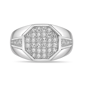 Mens Lynx Sterling Silver 3/4ctw. Lab-Grown Diamond Ring - 8R75SI - image 3