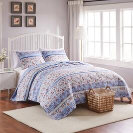 Greenland Home Fashions&#40;tm&#41; Betty Lace-Embellished Quilt Set