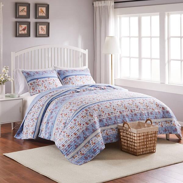 Greenland Home Fashions&#40;tm&#41; Betty Lace-Embellished Quilt Set - image 