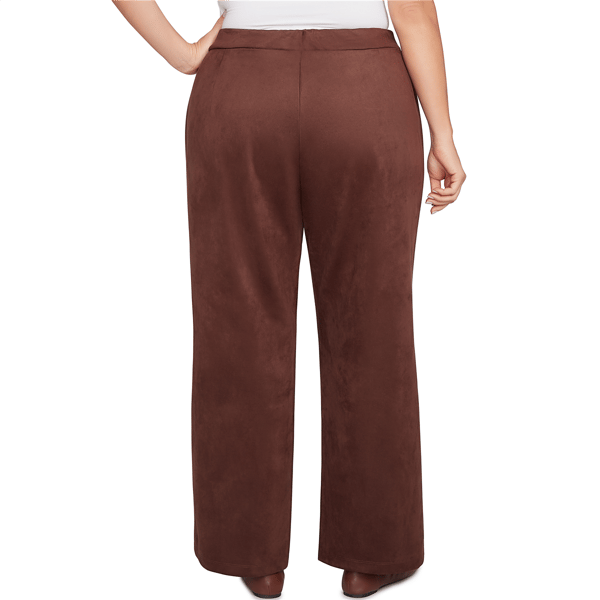 Plus Size Skye&#8217;s the Limit Autumn Countryside Faux Suede Pants