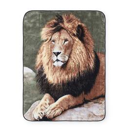 Shavel Home Products Hi Pile Lion Oversized Luxury Throw