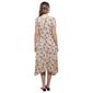Womens Perceptions Short Sleeve Floral Side Knot Wrap Dress - image 2