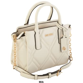 Nine West Borsa A Tracolla Donna Harland Mini Satchel - Nera - Design Trasformabile Con Catena E Tracolla Rimovibile - Borse Moda