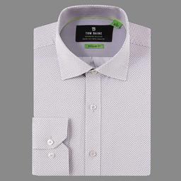 Mens Tom Baine Performance Dress Shirt - White/Grey
