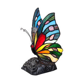 Tiffany Style Butterfly Accent Lamp
