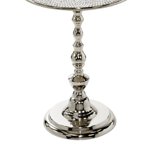 9th & Pike® Silver Aluminum Glam Coffee Table