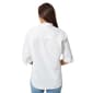 Petites Gloria Vanderbilt Amanda Solid Casual Button Down - image 3