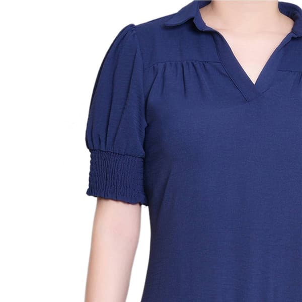 Petite NY Collection Elbow Sleeve Airflow Dress