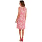 Womens Harlow & Rose Sleeveless Tropical Leaf Shift Dress - image 2
