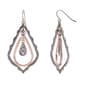 Ruby Rd. Rose Gold & Silver-Tone Triple Drop Orbital Earrings - image 1