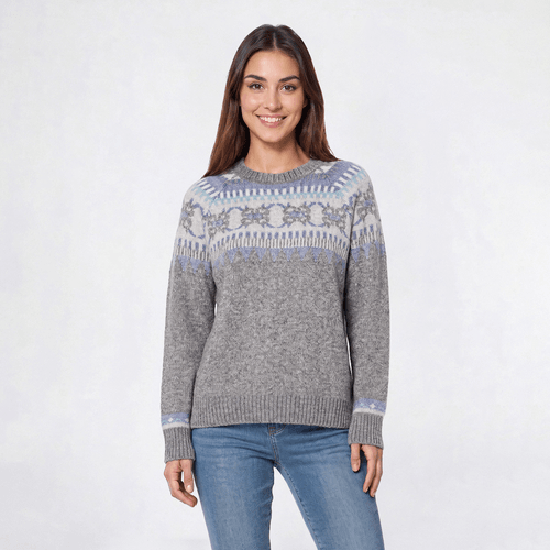 Womens Architect(R) Long Sleeve Fair Isle Raglan Sleeve Sweater