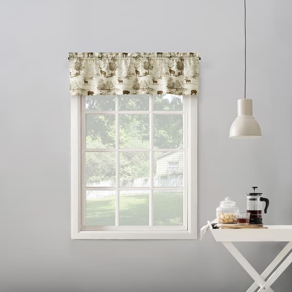 Montana Wildlife Print Valance - 56x14 - image 