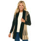 Womens Birch Long Sleeve Two-Tone Pleat Fan Back Cardigan - image 1