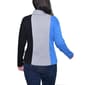 Womens NY Collection Color Block Rib-Knit Turtleneck Sweater - image 2