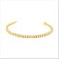 Haus of Brilliance Gold over Sterling Silver Tennis Bracelet - image 2