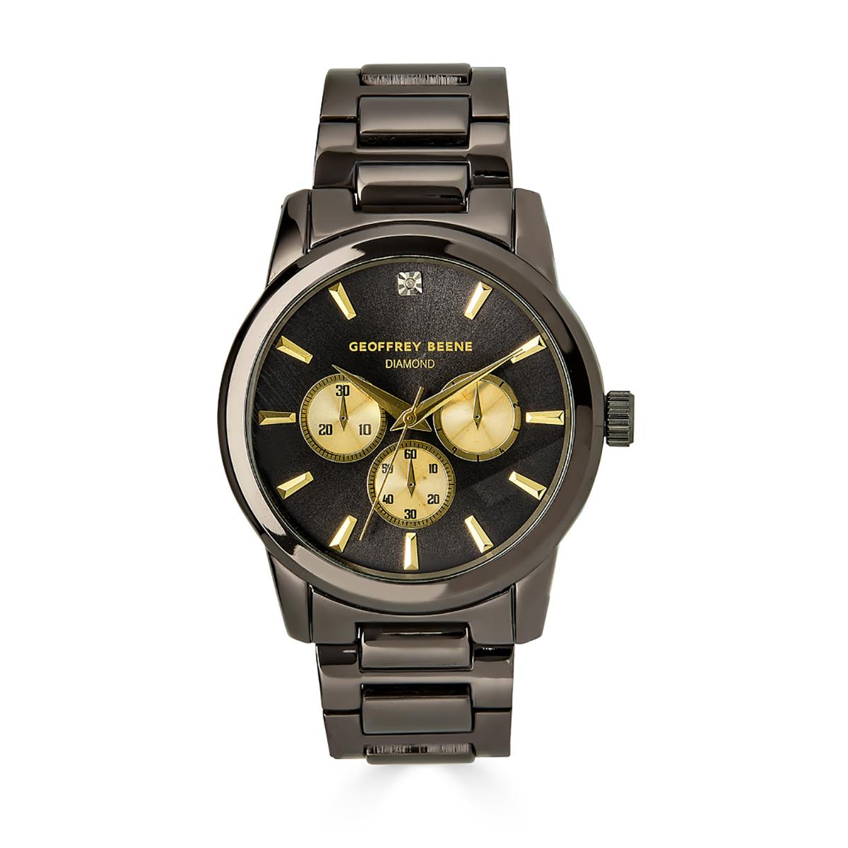 Mens Geoffrey Beene® Faix Chrono Bracelet Watch-GBA0011GU