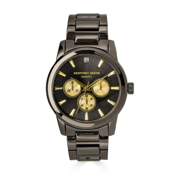 Mens Geoffrey Beene(R) Faix Chrono Bracelet Watch-GBA0011GU - image 