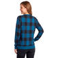 Womens Emily Daniels Long Sleeve Pullover Hacci Sweater - Blue - image 2