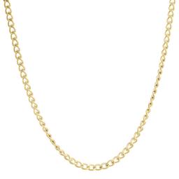Mens Lynx Stainless Gold-Tone Curb Chain Necklace